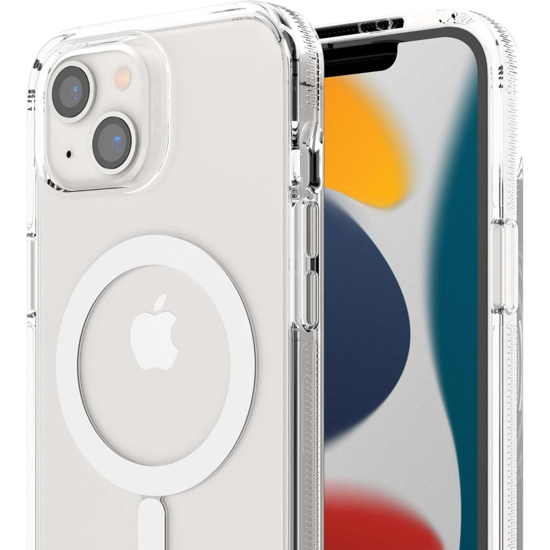 Gear4 Zagg Crystal Palace Snap Case Crystal Clear Impact Protection With MagSafe Compatibility For Apple iPhone 13, Clear, 702008199