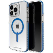 Zagg Gear4 Santa Cruz Snap Case Apple iPhone 14 Pro Max, D30 Drop Protection Up To 13ft/4m, Wireless Charging Compatible, Reinforced Top, Bottom And Edges, Blue, 702010119