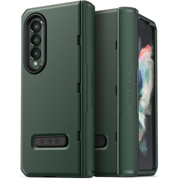 Vrs Design Terra Guard Modern For Galaxy Z Fold 3, Semi-Auto Hinge Protective Case Compatible With Galaxy Z Fold 3 5G 2021, Dark Green, 910655