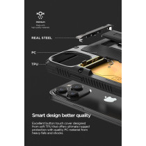 Vrs Design Damda Glide Hybrid Phone Case For iPhone 14 Pro, Functional Sturdy Case Compatible For iPhone 14 Pro 2022, Groove Black, 910999