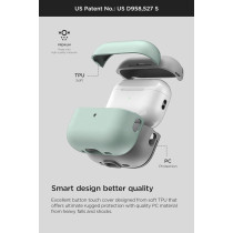 Vrs Design Modern For Apple Airpods Pro 2nd Generation And 1st Generation Case, 2023/2022/2019, Marine Green, 911080