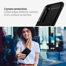 Spigen Rugged Armor Designed For Huawei P40 Pro Case 2020, Matte Black, ACS00968