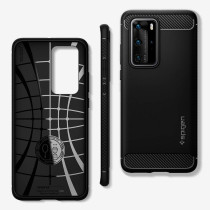 Spigen Rugged Armor Designed For Huawei P40 Pro Case 2020, Matte Black, ACS00968