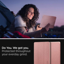 Spigen Urban Fit Designed For iPad Pro 11 inch Case M2 4th Generation 2022/3rd Generation 2021/2nd Generation 2020/1st Generation 2018 With Pencil Holder, Rose Gold, ACS01055