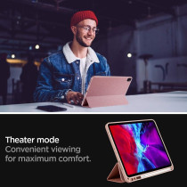 Spigen Urban Fit Designed For iPad Pro 11 inch Case M2 4th Generation 2022/3rd Generation 2021/2nd Generation 2020/1st Generation 2018 With Pencil Holder, Rose Gold, ACS01055