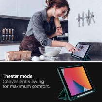 Spigen Urban Fit Designed For iPad 10.2 Case, iPad 9th Generation Case 2021/iPad 8th Generation Case 2020/iPad 7th Generation Case 2019 With Pencil Holder, Midnight Green, ‎ACS01062