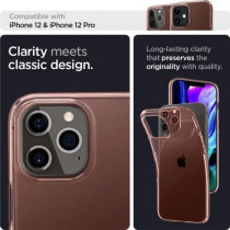 Spigen Crystal Flex Designed For iPhone 12 Case 2020/Designed For iPhone 12 Pro Case 2020, Rose Crystal, ACS01518