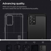 Spigen Tough Armor Extreme Protection Tech Designed For Galaxy A72 Case 2021, Black, ACS02328