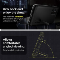 Spigen Tough Armor Extreme Protection Tech Designed For Galaxy A72 Case 2021, Black, ACS02328