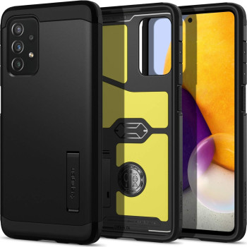 Spigen Tough Armor Extreme Protection Tech Designed For Galaxy A72 Case 2021, Black, ACS02328