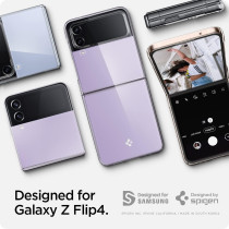 Spigen Air Skin Designed For Galaxy Z Flip 4 Case 2022, Crystal Clear, ACS05112