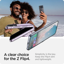 Spigen Air Skin Designed For Galaxy Z Flip 4 Case 2022, Crystal Clear, ACS05112