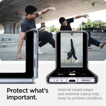 Spigen Air Skin Designed For Galaxy Z Flip 4 Case 2022, Crystal Clear, ACS05112