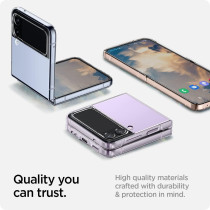 Spigen Air Skin Designed For Galaxy Z Flip 4 Case 2022, Crystal Clear, ACS05112