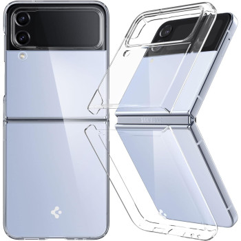 Spigen Air Skin Designed For Galaxy Z Flip 4 Case 2022, Crystal Clear, ACS05112