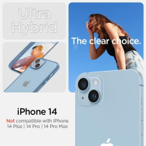 Spigen Ultra Hybrid Designed For iPhone 14 Case 2022, Sierra Blue, ACS05580