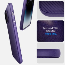 Spigen Mag Armor MagFit Compatible With MagSafe Designed For iPhone 14 Pro Max Case 2022, Deep Purple, ACS05584