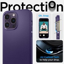 Spigen Mag Armor MagFit Compatible With MagSafe Designed For iPhone 14 Pro Max Case 2022, Deep Purple, ACS05584