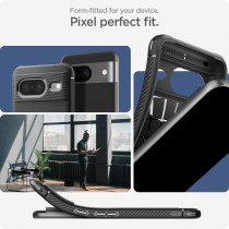 Spigen Rugged Armor Designed For Pixel 8 Case 2023, Matte Black, ACS06277