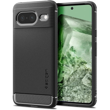 Spigen Rugged Armor Designed For Pixel 8 Case 2023, Matte Black, ACS06277