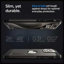 Spigen Magnetic Tough Armor MagFit Designed For iPhone 15 Pro Case, Military-Grade Protection Kickstand Compatible With MagSafe 2023, Gunmetal, ACS06732