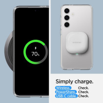Spigen Ultra Hybrid Designed For Galaxy S24 Case 2024, Military-Grade Protection, Crystal Clear, ACS07349