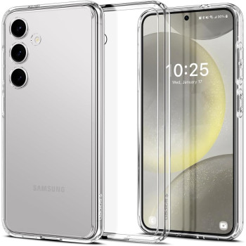 Spigen Ultra Hybrid Designed For Galaxy S24 Case 2024, Military-Grade Protection, Crystal Clear, ACS07349