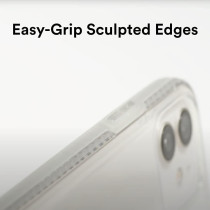 Bodyguardz Carve Phone Case For The iPhone 13, No-Slip Grip, Shockproof, 5G, MagSafe And Qi Charging, 8 Foot Drop Protection, Clear, CCF0P-APH10-9HG