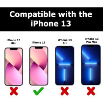 Bodyguardz Solitude Minimalist Phone Case For The iPhone 13, No-Slip Grip, Shockproof, 5G, MagSafe And Qi Charging, 8 Foot Drop Protection, Clear, CLF0P-APH10-9HG