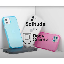 Bodyguardz Solitude Minimalist Phone Case For The iPhone 13, No-Slip Grip, Shockproof, 5G, MagSafe And Qi Charging, 8 Foot Drop Protection, Clear, CLF0P-APH10-9HG