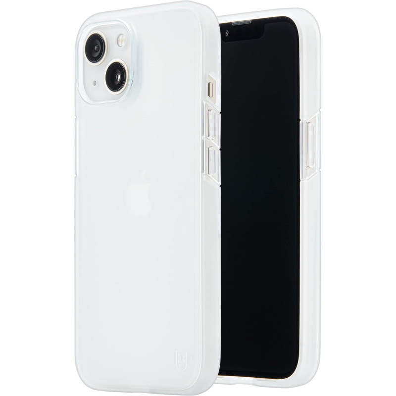 Bodyguardz Solitude Minimalist Phone Case For The iPhone 13, No-Slip Grip, Shockproof, 5G, MagSafe And Qi Charging, 8 Foot Drop Protection, Clear, CLF0P-APH10-9HG