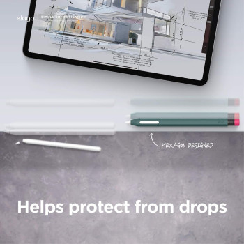 Elago Compatible With Apple Pencil Pro Case And Apple Pencil 2nd Generation Case, Compatible With Magnetic Charging, Double Tap, Squeeze, Haptic Must Read Installation Instructions, Midnight Green, ‎EAPEN2-SC-MGR