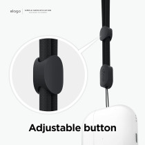 Elago Compatible With AirPods Pro 2nd Generation Case Clear With Lanyard Compatible With AirPods Pro 2 Case, Protective Cover, Shockproof, Wireless Charging, Reduced Yellowing, Transparent, EAPP2CL-BA+ROSTR-CL