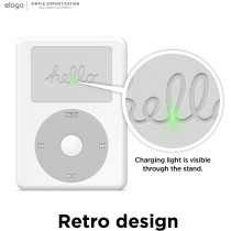 Elago Airpods W6 Tesla Charging Stand Designed For 2021/2022/2023, Tesla Model 3/Y Wireless Charging Pad Car Center Council Interior Accessories Compatible With Airpods Pro2, Airpods Pro1, Airpods 3, White, EAPST-WT6-TESLA-WH