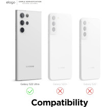 Elago Compatible With Samsung Galaxy S22 Ultra Case Liquid Silicone Case, Full Body Screen Camera Protective Cover, Shockproof, Slim Phone Case, Anti-Scratch Soft Microfiber Lining, 6.8 inch, Stone, EGS22SC68