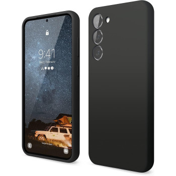 Elago Compatible With Samsung Galaxy S23 Plus Case, Liquid Silicone Case, Full Body Protective Cover, Shockproof, Slim Phone Case, Anti-Scratch Soft Microfiber Lining, 6.6 inch, Black, EGS23SC66-BK