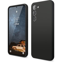 Elago Compatible With Samsung Galaxy S23 Plus Case, Liquid Silicone Case, Full Body Protective Cover, Shockproof, Slim Phone Case, Anti-Scratch Soft Microfiber Lining, 6.6 inch, Black, EGS23SC66-BK