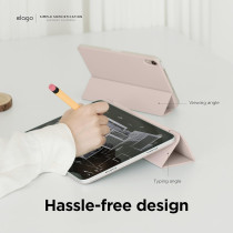 Elago Case For iPad 10th Generation iPad Case With Magnetic Attachment To Metal Materials, Compatible With Apple iPad Pencil And Elago's Pencil Case, Sand Pink, EPAD109-10-MFLO-SPK
