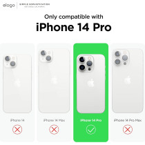 Elago Magnetic Hybrid Clear Case Compatible With iPhone 14 Pro Case And Compatible With MagSafe, 6.1", US Military Grade Drop Protection, PC Plus TPU Hybrid Technology, Reduced Yellowing, Transparent, ES14MSHB61PRO-TR
