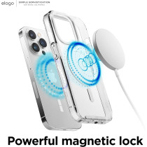 Elago Magnetic Hybrid Clear Case Compatible With iPhone 14 Pro Case And Compatible With MagSafe, 6.1", US Military Grade Drop Protection, PC Plus TPU Hybrid Technology, Reduced Yellowing, Transparent, ES14MSHB61PRO-TR