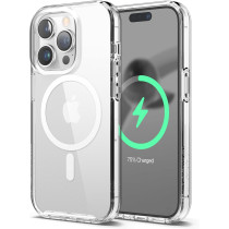 Elago Magnetic Hybrid Clear Case Compatible With iPhone 14 Pro Case And Compatible With MagSafe, 6.1", US Military Grade Drop Protection, PC Plus TPU Hybrid Technology, Reduced Yellowing, Transparent, ES14MSHB61PRO-TR