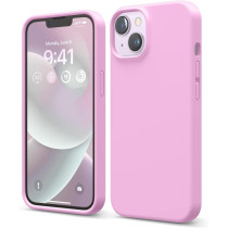 Elago Compatible With iPhone 14 Case, Liquid Silicone Case, Full Body Protective Cover, Shockproof, Slim Phone Case, Anti-Scratch Soft Microfiber Lining, 6.1 inch, Hot Pink, ES14SC61-HPK