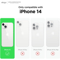 Elago Compatible With iPhone 14 Case, Liquid Silicone Case, Full Body Protective Cover, Shockproof, Slim Phone Case, Anti-Scratch Soft Microfiber Lining, 6.1 inch, Ice Red, ES14SC61-IRED