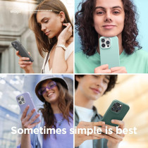 Elago Compatible With iPhone 14 Pro Case, Liquid Silicone Case, Full Body Protective Cover, Shockproof, Slim Phone Case, Anti-Scratch Soft Microfiber Lining, 6.1 inch, Jean Indigo, ES14SC61PRO-JIN