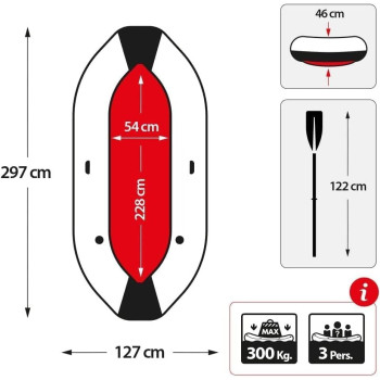 Intex, 68373, Inflatable Mariner 3 Pro Boat Set, 486 Grams