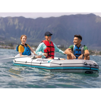 Intex, 68376, Mariner 4 Rigid Inflatable Boat Set, Grey, ‎91 X 50 X 41 Cm