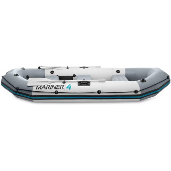 Intex, 68376, Mariner 4 Rigid Inflatable Boat Set, Grey, ‎91 X 50 X 41 Cm