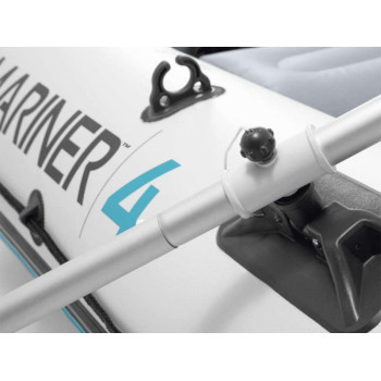 Intex, 68376, Mariner 4 Rigid Inflatable Boat Set, Grey, ‎91 X 50 X 41 Cm