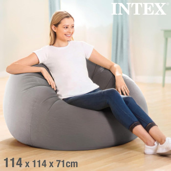 Intex Beanless Bag Inflatable Chair, Grey, 68579NP