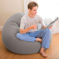 Intex Beanless Bag Chair, 68579Ep, Gray, H27 X W41 X D42 Inch